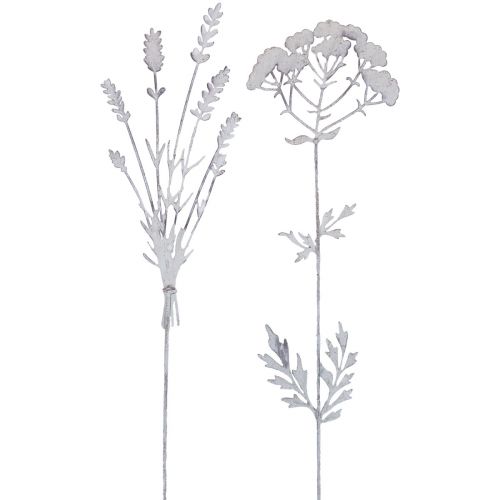 Bouchon de fleur bouchon de plante décoration en métal 60,5cm 2pcs