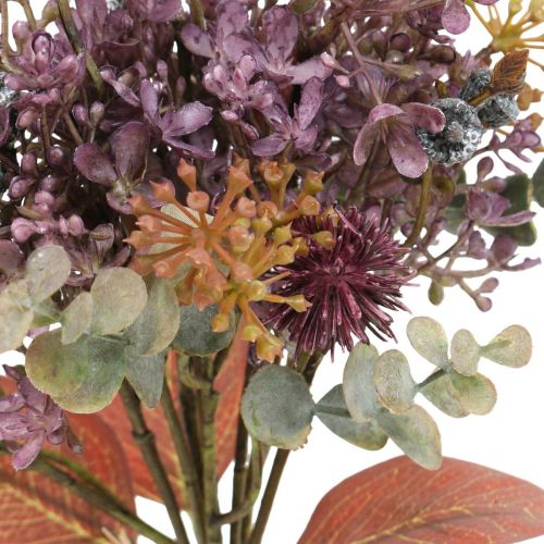 Floristik24 Bouquet artificiel chardon eucalyptus bouquet décoration florale 36cm
