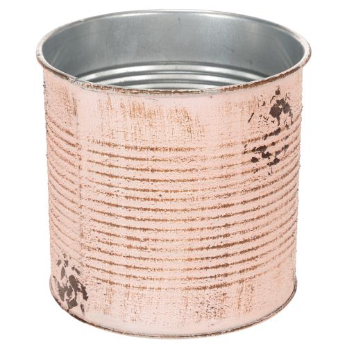 Article Pot de fleurs décoratif en métal saumon Ø15,5 cm H15 cm
