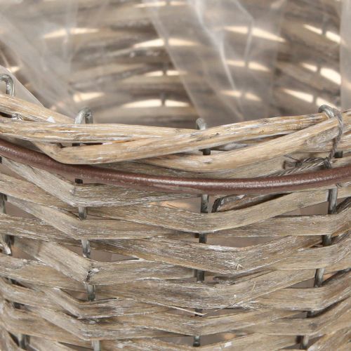 Article Pot de fleur outil de jardin décoratif marron Ø17,5cm H30cm