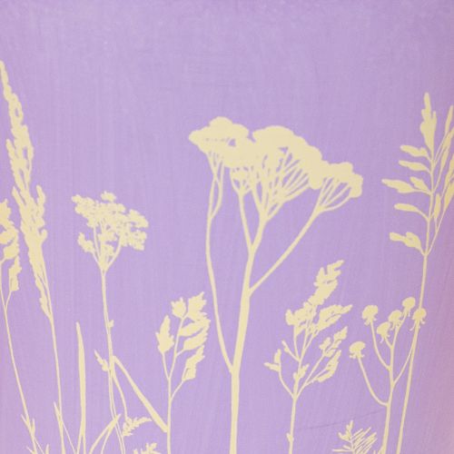 Pot de fleurs rond aux couleurs pastel, orné de motifs floraux, pour plantes d'intérieur, 12 cm, lot de 3. | Floristik24.be