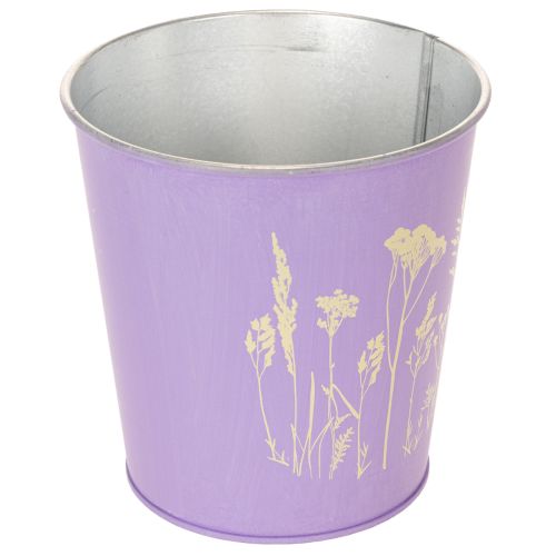 Pot de fleurs rond aux couleurs pastel, orné de motifs floraux, pour plantes d'intérieur, 12 cm, lot de 3. | Floristik24.be