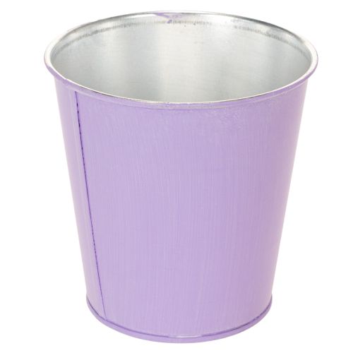 Set de 3 cache-pots métalliques motifs floraux pastel 10 cm | Floristik24.be