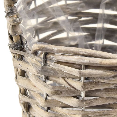 Article Pot de fleurs panier à plantes saule naturel Ø12,5cm/20cm lot de 2