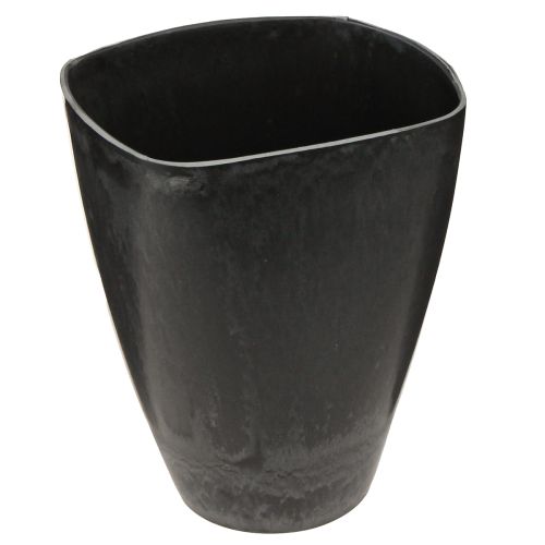 Floristik24 Pot à orchidées pot de fleur plastique anthracite 13,5x13x16,5cm 4pcs