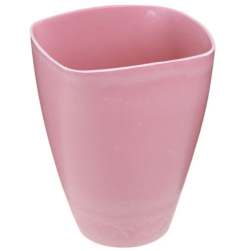 Article Pot de fleur vase plastique pot d'orchidée rose H16,5cm 4pcs