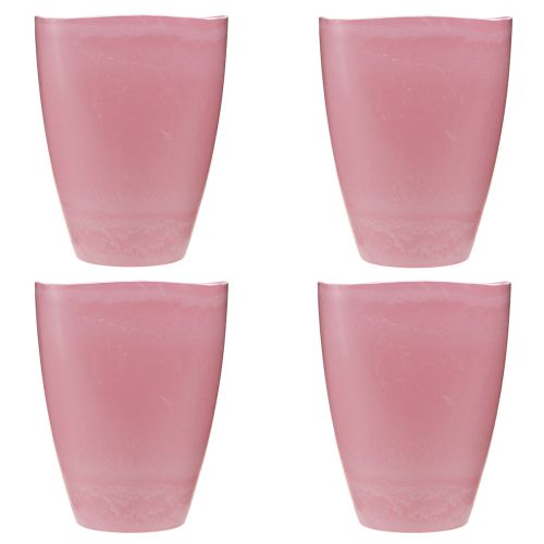Article Pot de fleur vase plastique pot d'orchidée rose H16,5cm 4pcs
