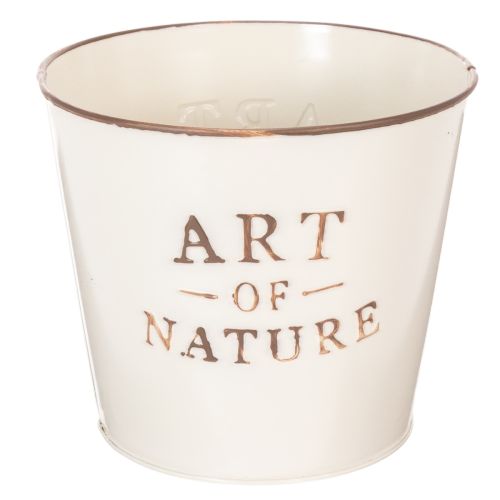 Pot de fleurs en zinc Art of Nature Crème Ø17,5 cm H15 cm acheter | Floristik24.be