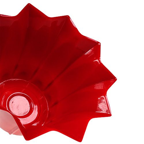 Article Pot de fleurs en plastique rouge Ø 10,5 cm 10 p.