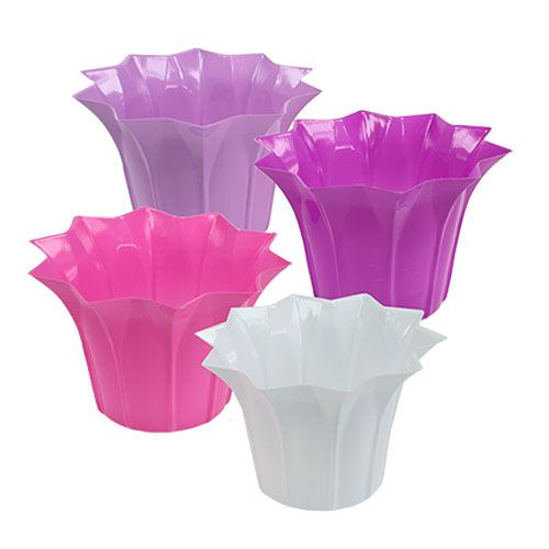 Floristik24 Pot de fleurs en plastique Ø17cm H11.5cm 10pcs
