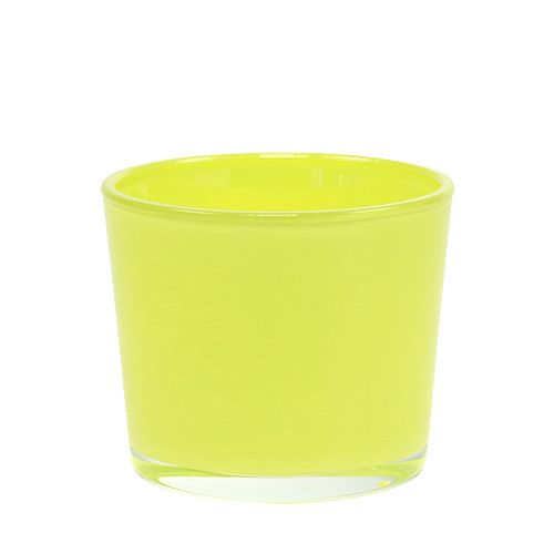 Floristik24 Cache-pot jaune Ø10cm H8.5cm