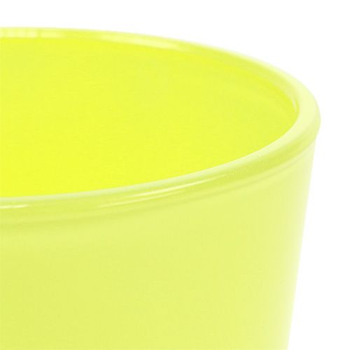 Article Cache-pot jaune Ø10cm H8.5cm