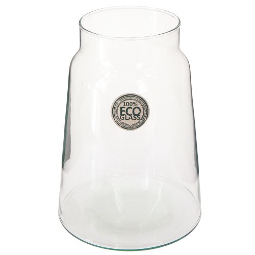 Floristik24 Vase à fleurs en verre transparent pour décoration en verre H20cm