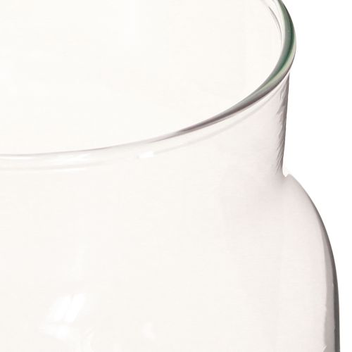 Article Vase à fleurs en verre transparent pour décoration en verre H20cm