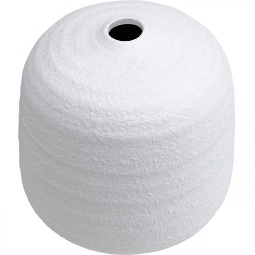 Article Vase à fleurs, vase en céramique, vase décoratif blanc Ø19cm H18cm