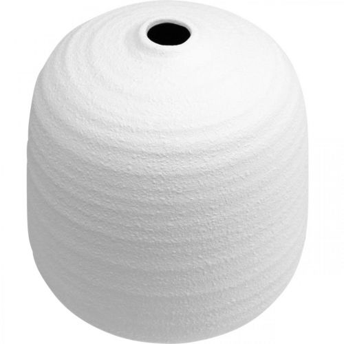 Article Vase à fleurs, vase en céramique, vase décoratif blanc Ø22cm H22,5cm