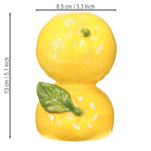 Article Vase à fleurs citron vase en céramique décoration méditerranéenne H13cm