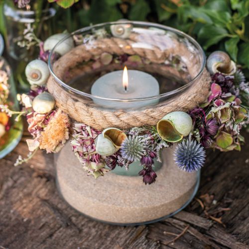 Article Vase à fleurs, cylindre en verre, vase en verre rond Ø10cm H12cm