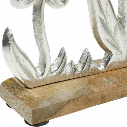 Floristik24 Décoration de printemps fleur pré base manguier support de table en bois décoration