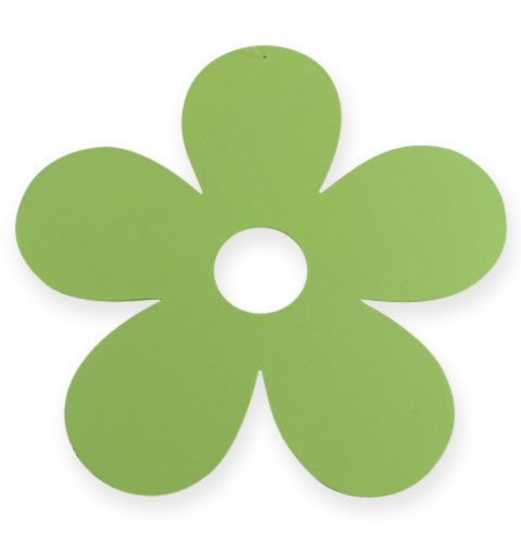 Floristik24 Fleur en bois à suspendre Ø25cm vert