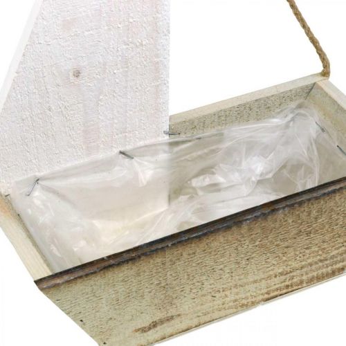 Floristik24 Navire déco, déco bois maritime, voilier à planter blanc, naturel H37cm L25.5cm
