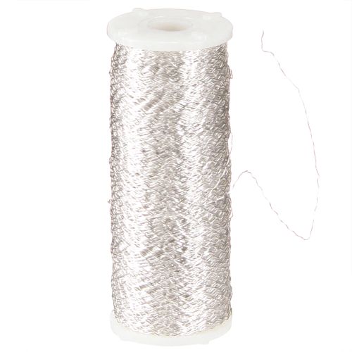 Article Fil effet bouillon 100g argent