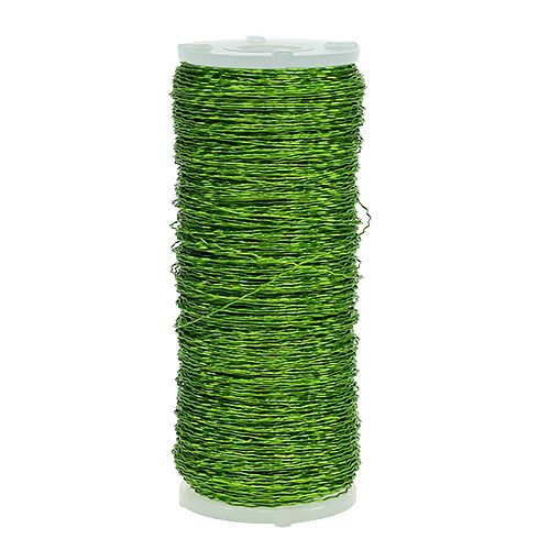 Floristik24 Fil effet bouillon Ø0.30mm 100g 140m vert pomme