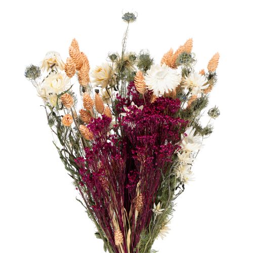 Bouquet de fleurs séchées idéal pour une décoration de table élégante de style champêtre, 50 cm