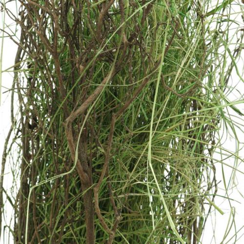 Article Buisson d&#39;herbe déco avec branches Touffe d&#39;herbe séchée 65×12cm