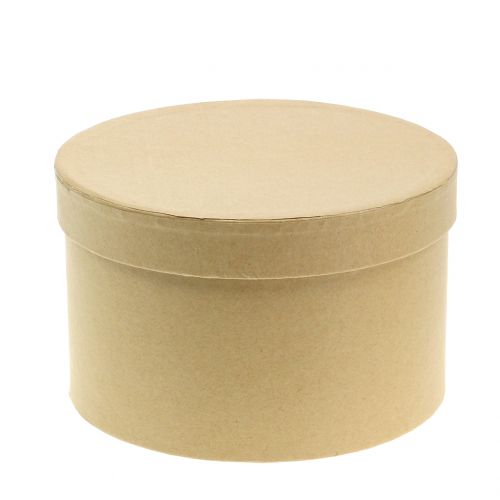 Floristik24 Boîte à fleurs ronde naturelle Ø14 / 16cm 2pcs
