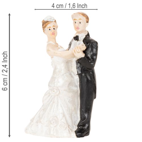 Mariée et marié 6 cm 2 pièces | Floristik24.be