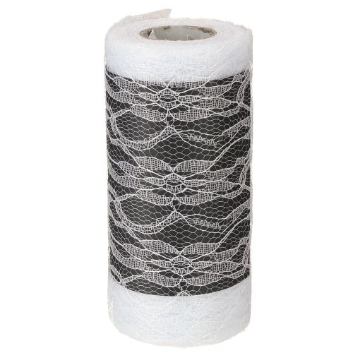 Article Ruban de dentelle large pour chemin de table blanc 150 mm 10 m