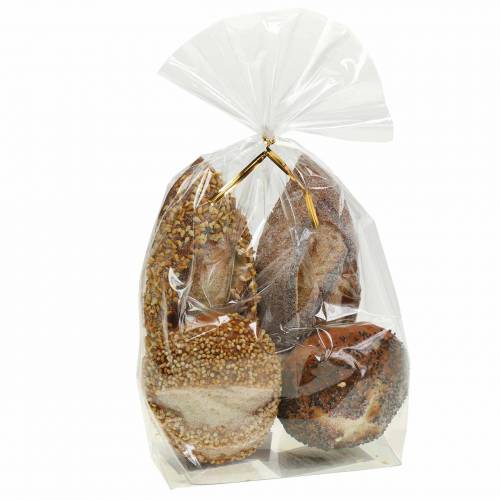 Floristik24 Brioches artificielles factices en lot de 4 triées