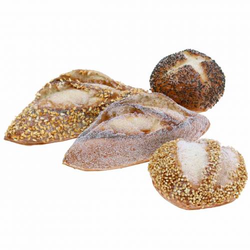 Floristik24 Brioches artificielles factices en lot de 4 triées