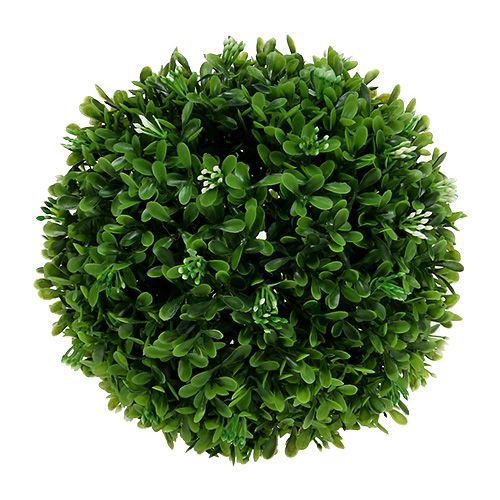 Boule de buis avec fleurs boule décorative vert Ø18cm 1 pc