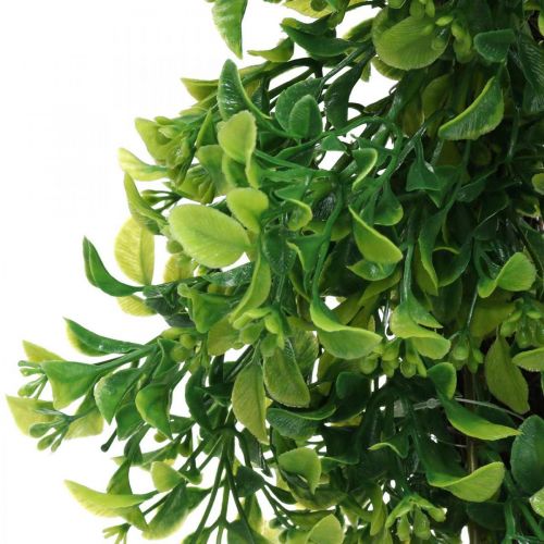 Floristik24 Couronne de buis artificielle déco verte Ø41cm