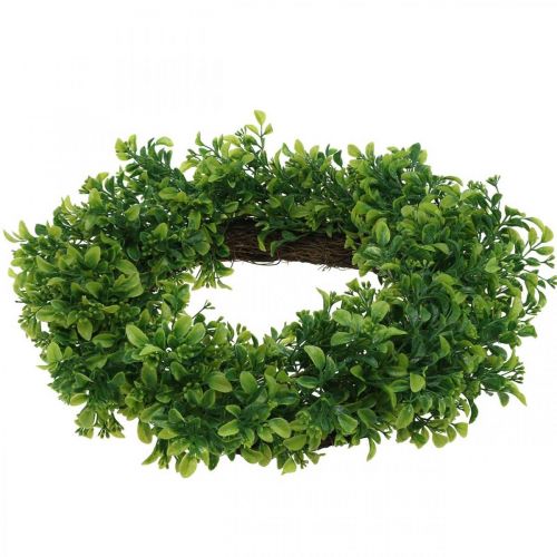 Floristik24 Couronne de buis artificielle déco verte Ø41cm