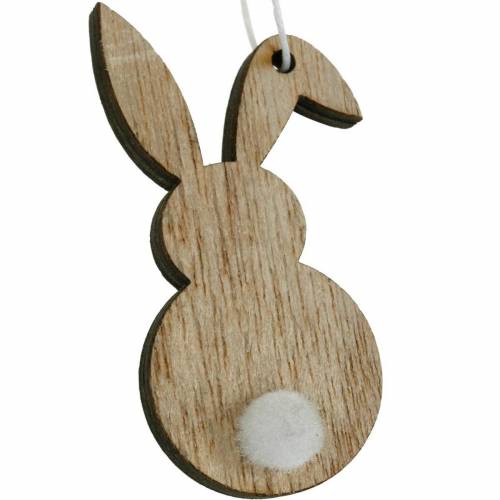 Floristik24 Cintre lapin de Pâques coloré décoration de Pâques en bois 12pcs