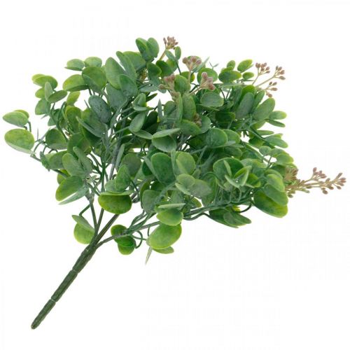 Article Décoration de mariage branches d'eucalyptus avec fleurs bouquet décoratif vert, rose 26cm