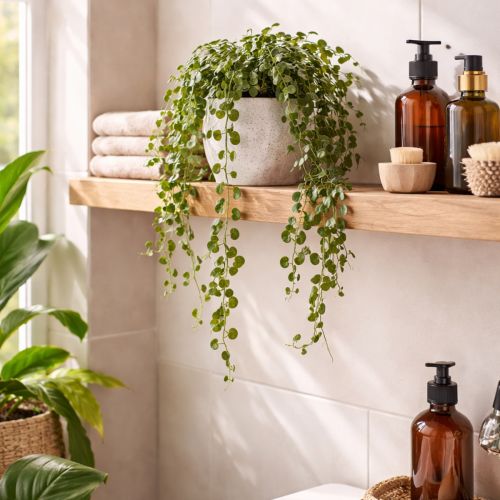 Article Plante artificielle suspendue avec feuilles, facile d'entretien, 60 cm, lot de 2.