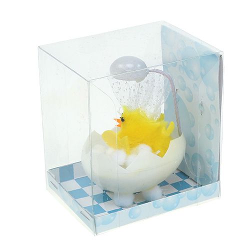 Article Poussin de chenille baigné 8,5cm Jaune