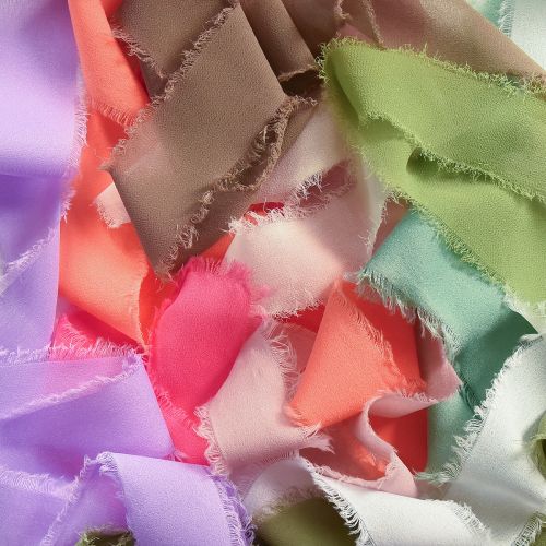 Article Ruban en mousseline de soie 40 mm 15 m Différentes couleurs