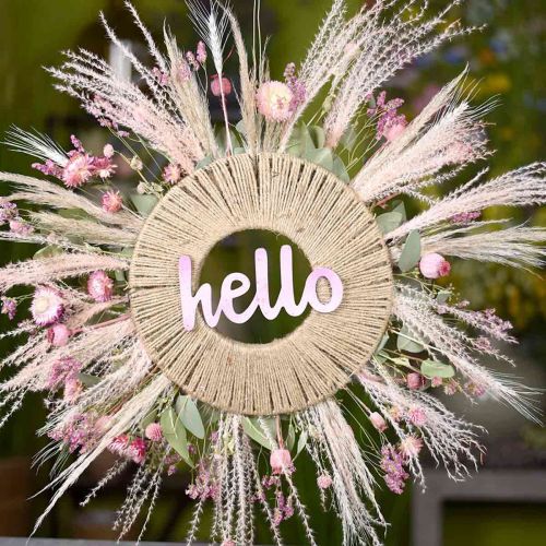 Article Roseau chinois herbe sèche rose clair Miscanthus H75cm 10 pcs