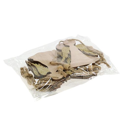 Article Cintres de Noël assortis. 10 cm avec paillettes 12 pièces