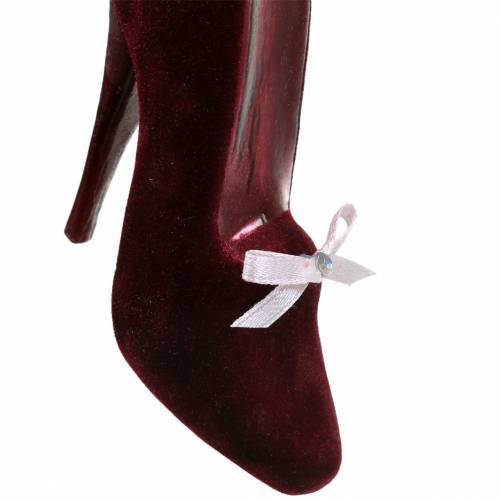 Floristik24 Sapin De Noël Pompes Bordeaux 11cm 2pcs