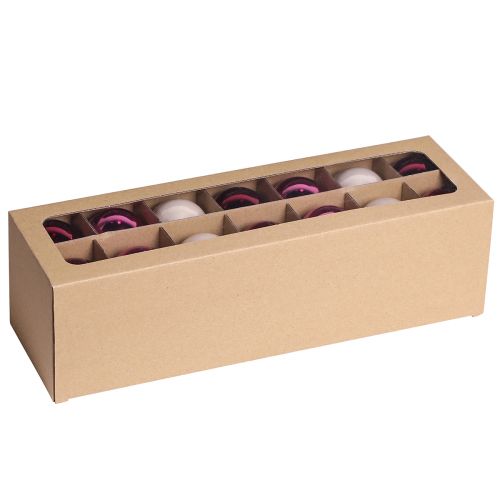 Boules de sapin de Noël boules de sapin en verre Berry Mix Ø5cm 24 pcs Berry rose beige crème brillant | Floristik24.be