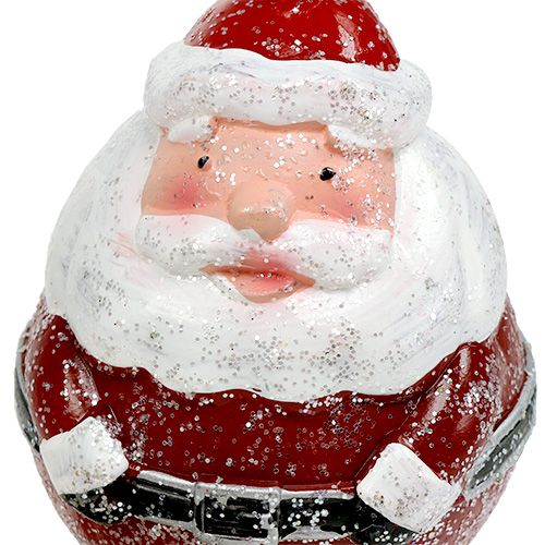 Article Décorations pour sapin de Noël Père Noël, bonhomme de neige plastique Ø8cm 2pcs
