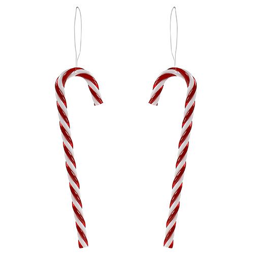Floristik24 Décoration de sapin de Noël canne en bonbon 18cm 12pcs