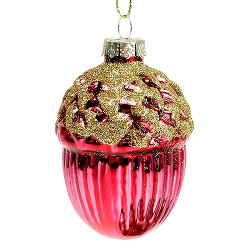 Floristik24 Décorations pour sapin de Noël gland à accrocher au cul de 8cm. 4p