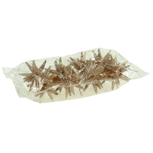 Floristik24 Décorations pour sapin de Noël étoiles scintillantes 7,5cm 8pcs or